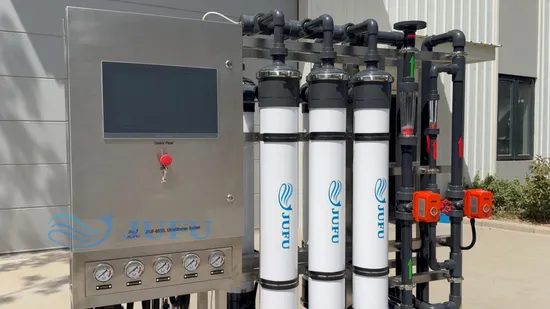 Система ультрафильтрации 6000 л/ч с управлением ПЛК, ультрафильтрационная установка обратного осмоса, система ультрафильтрации чистой воды
